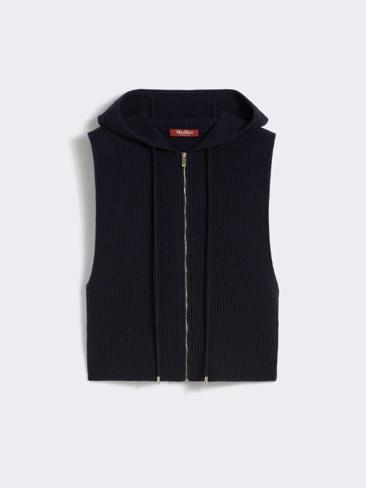 Gilet con cappuccio in lana e cachemire MESCAL 008 MAX MARA STUDIO 