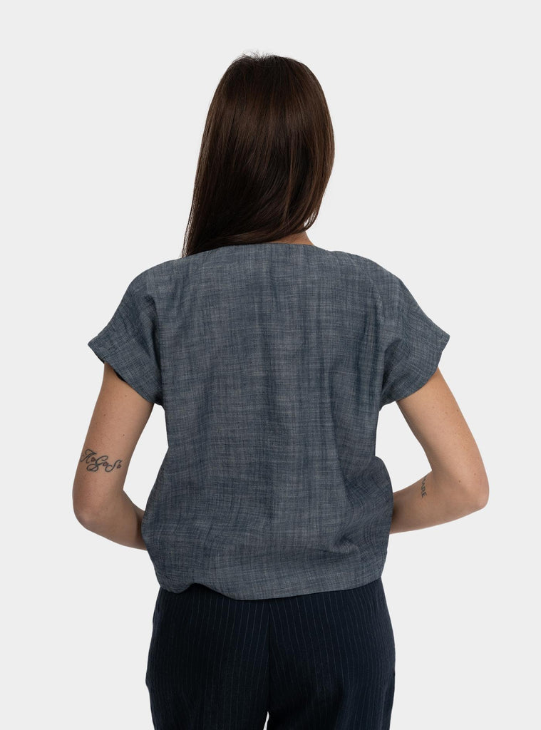 Camicia con bottoni Denim 511SD45021 00 UNICO ALESSIA SANTI 