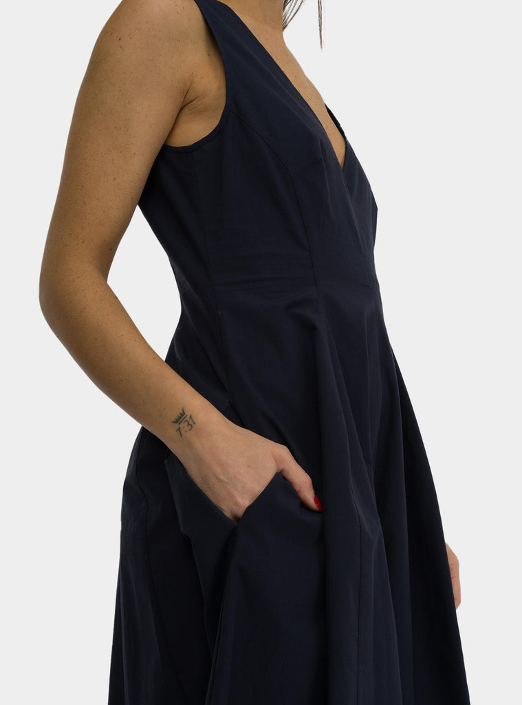Abito midi in popeline Blu DA5202 NIGHT OTTO D'AME 