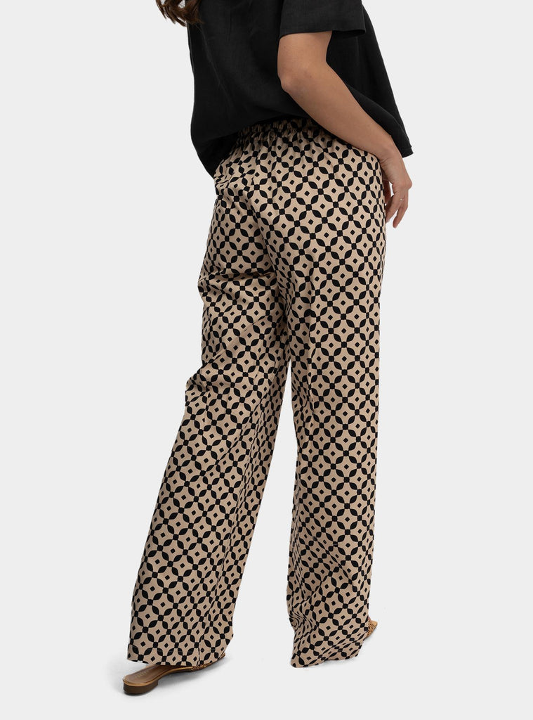 Pantalone bojan lungo fantasia Beige SS25210T00K PRAIA NIU 