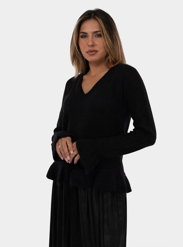 immagine-1-alessia-santi-maglia-con-voilamt-nero-maglia-donna-421sd53037-s3000nero