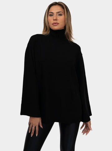 immagine-1-elisabetta-franchi-dolcevita-in-misto-cashmere-con-logo-neroburro-maglia-donna-mk65s46e2685