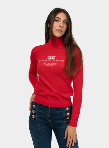 immagine-1-elisabetta-franchi-dolcevita-in-viscosa-punto-rete-con-intarsio-rosso-maglia-donna-mk82q46e3