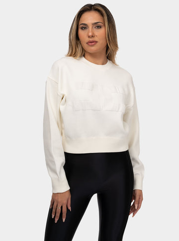 immagine-1-elisabetta-franchi-felpa-cropped-in-viscosa-con-ricamo-logo-avorio-maglia-donna-mk76q46e2360