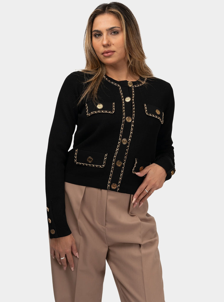 immagine-1-elisabetta-franchi-giacca-cropped-in-viscosa-con-catena-cardigan-donna-mk63b46e2-110nero