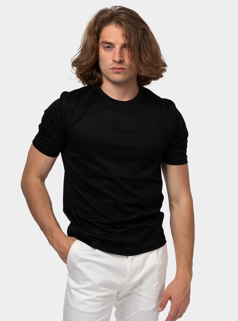 immagine-1-gran-sasso-t-shirt-in-filo-di-scozia-nero-maglia-uomo-6013374002-pe24-099