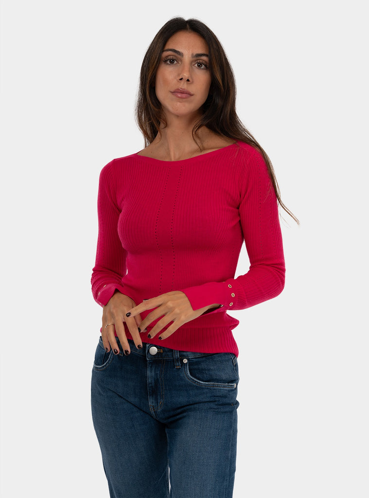 immagine-1-patrizia-pepe-maglia-maniche-lunghe-essential-fucsia-maglia-donna-8k0205km36-m513fucsia