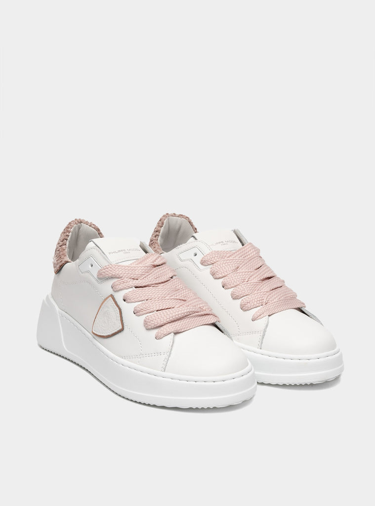 immagine-1-philippe-model-sneaker-tres-temple-bianco-rosa-sneakers-donna-bjldvch1-veauchenillebianco