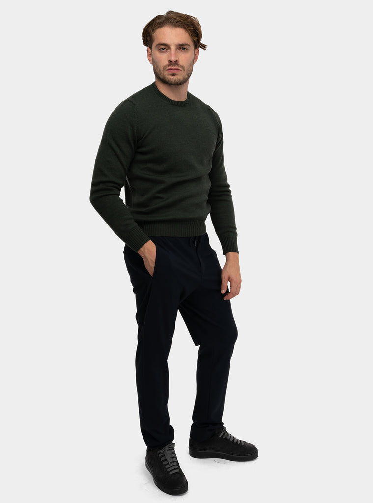 immagine-2-gran-sasso-girocollo-a-micromattoncini-verde-maglia-uomo-2319814212-499verde