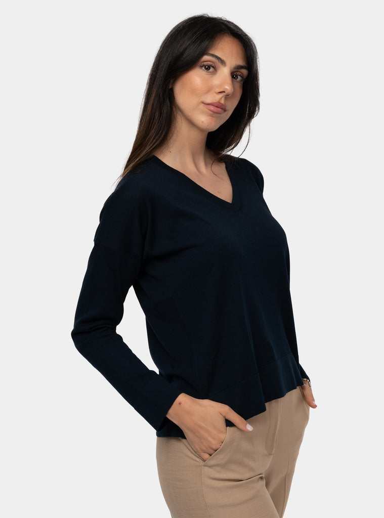 immagine-2-gran-sasso-maglia-rasata-scollo-a-v-blu-maglia-donna-5729114005-598