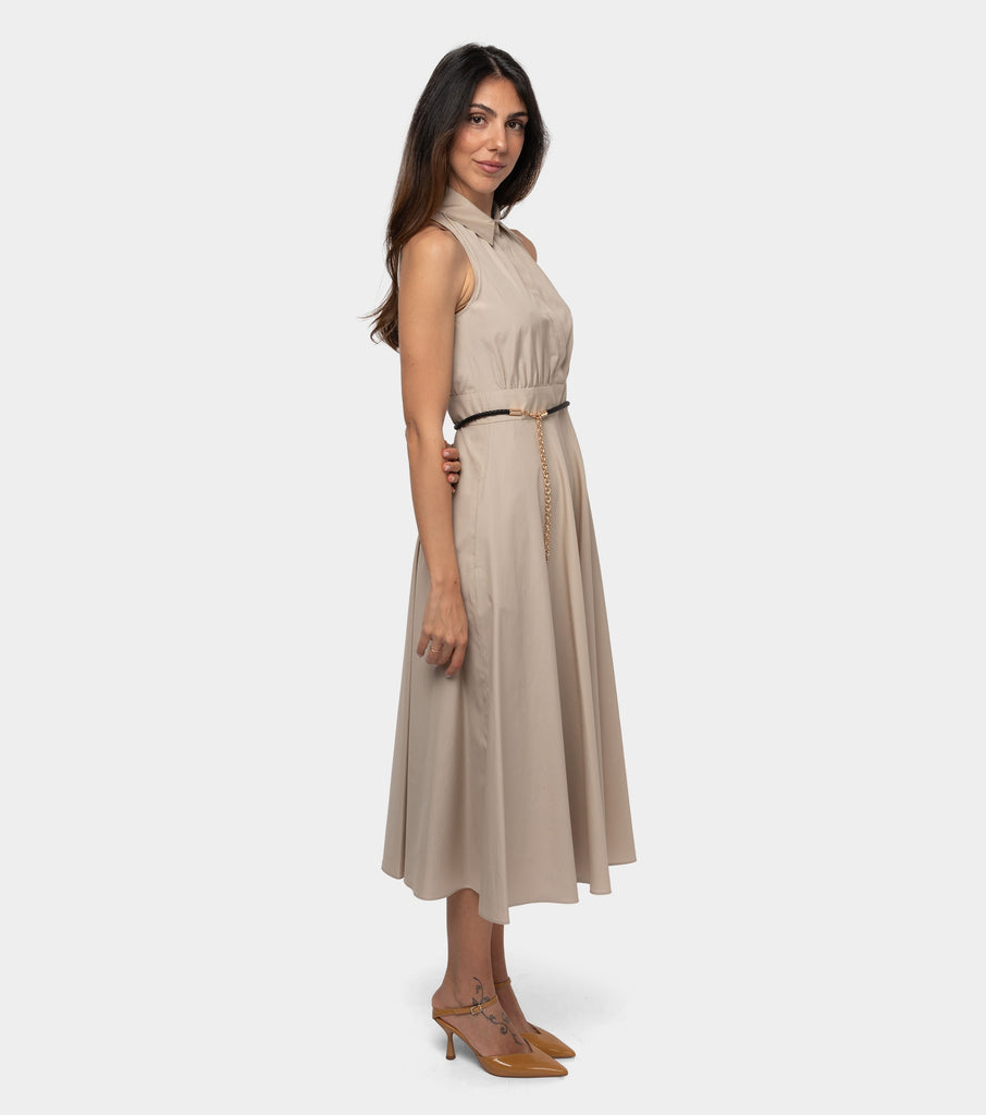 immagine-2-max-mara-studio-abito-in-popeline-di-cotone-adepto-beige-abito-donna-2416221112600-059