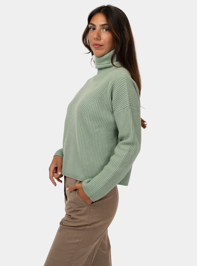 immagine-2-max-mara-studio-maglione-in-misto-cachemire-collo-alto-maglia-donna-golia004-verde