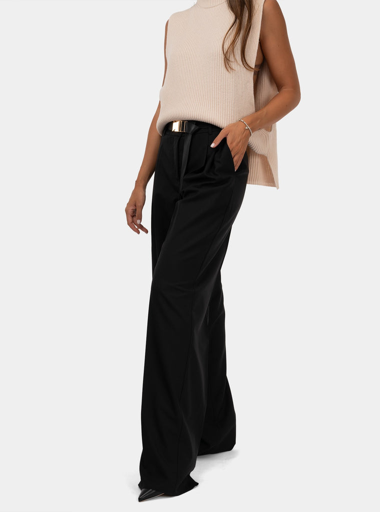 immagine-2-max-mara-studio-pantalone-in-gabardina-di-lana-pantalone-donna-juanita-006nero