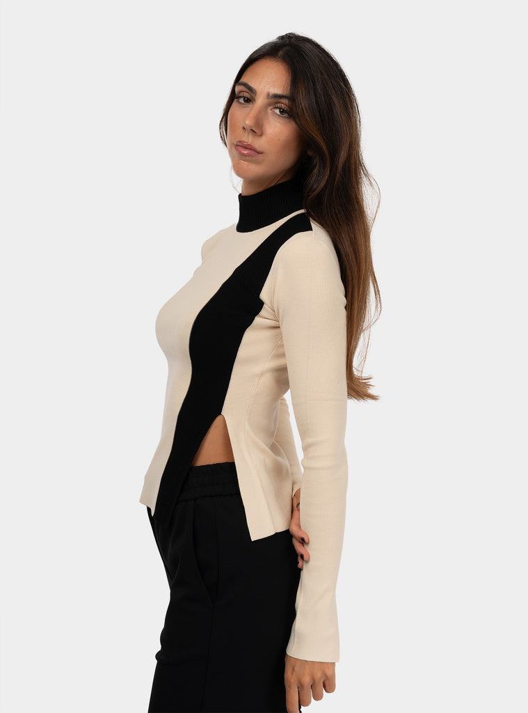 immagine-2-patrizia-pepe-maglia-dolcevita-panna-nero-maglia-donna-2k0304k7x5-j4c6bpannanero