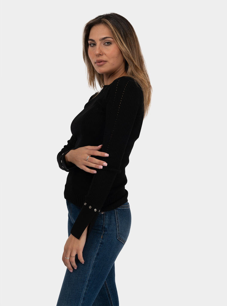 immagine-2-patrizia-pepe-maglia-maniche-lunghe-essential-nero-maglia-donna-8k0205km36-k103nero