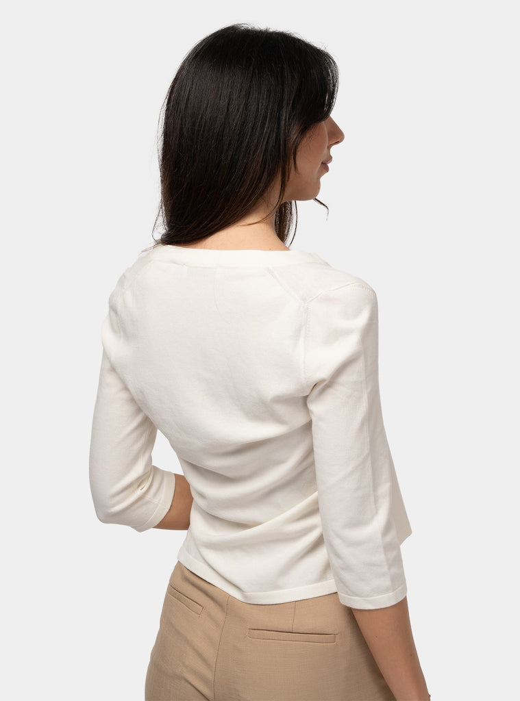 immagine-3-gran-sasso-pullover-scollo-a-v-panna-maglia-donna-5721424314-004