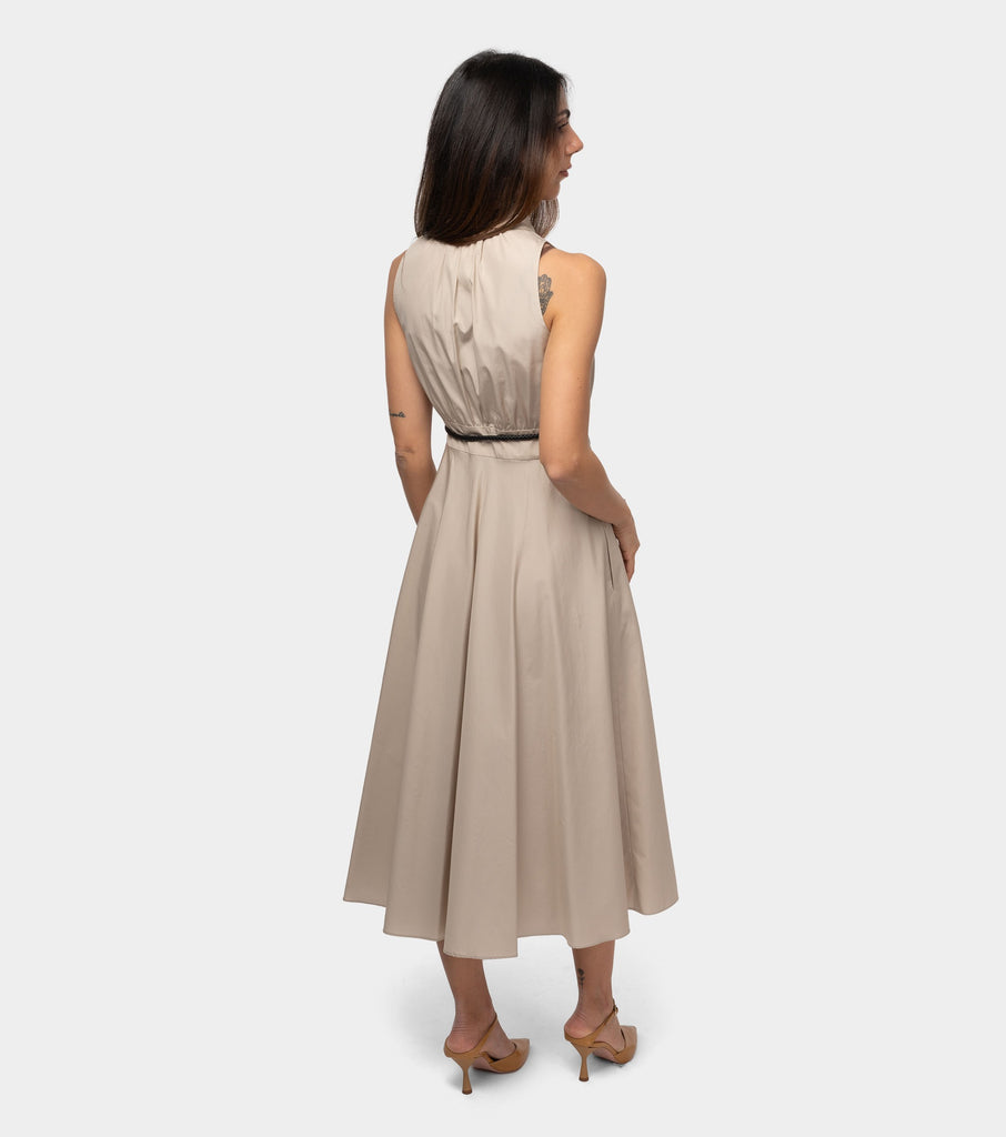 immagine-3-max-mara-studio-abito-in-popeline-di-cotone-adepto-beige-abito-donna-2416221112600-059