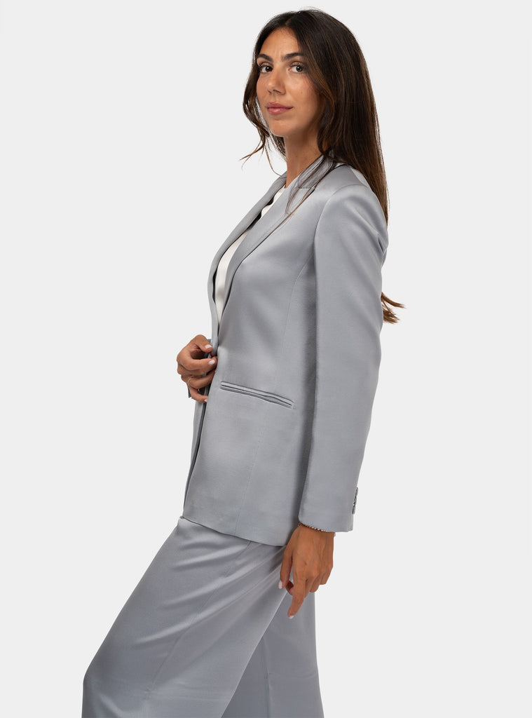 immagine-3-max-mara-studio-blazer-in-enver-satin-giacca-donna-ebert-037grigio