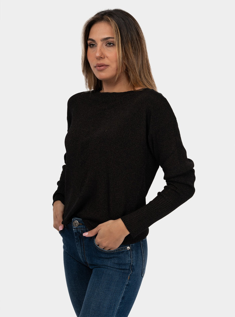immagine-3-patrizia-pepe-maglia-a-costine-in-lurex-essential-nero-maglia-donna-8k0236k1qza-k250nero