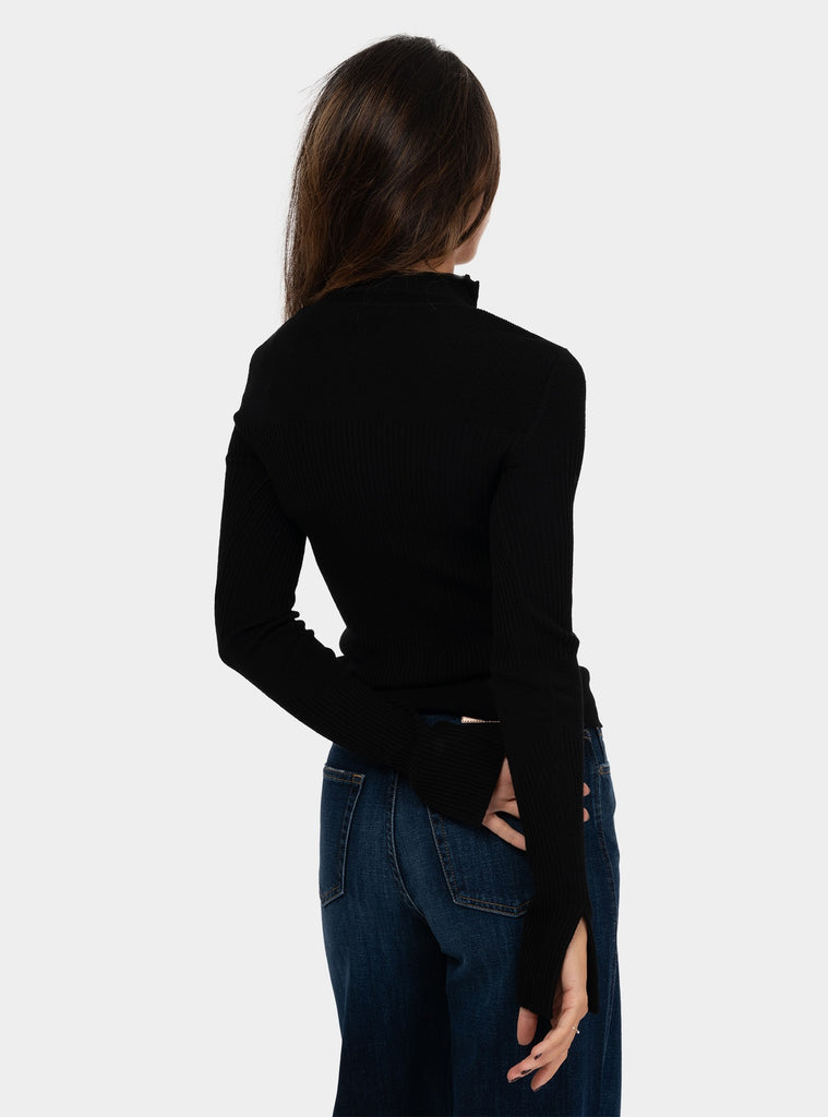 immagine-3-patrizia-pepe-maglia-a-lupetto-in-misto-lana-nero-maglia-donna-2k0292k214-k103nero