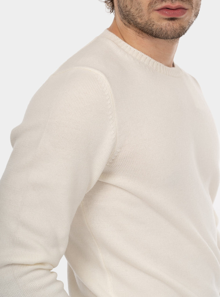 immagine-4-gran-sasso-girocollo-a-micromattoncini-blu-maglia-uomo-2319814212-005bianco