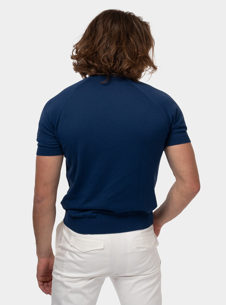 immagine-4-gran-sasso-paricollo-mezza-manica-in-cotone-organico-blu-maglia-uomo-5710418017-580