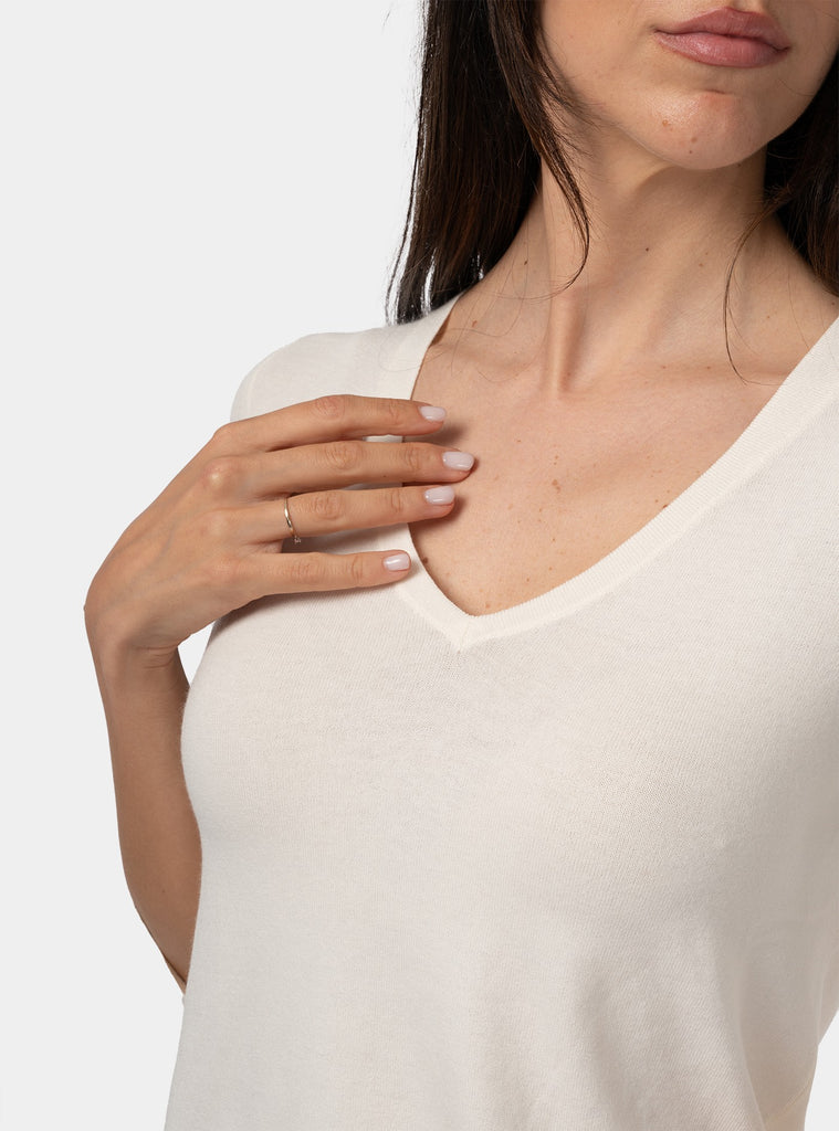 immagine-4-gran-sasso-pullover-scollo-a-v-panna-maglia-donna-5721424314-004