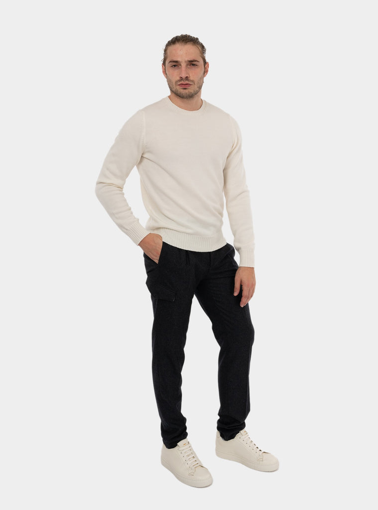 immagine-5-gran-sasso-girocollo-a-micromattoncini-blu-maglia-uomo-2319814212-005bianco