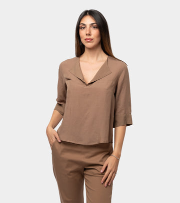 immagine-1-alessia-santi-blusa-over-marrone-blusa-411sd45061-s2332