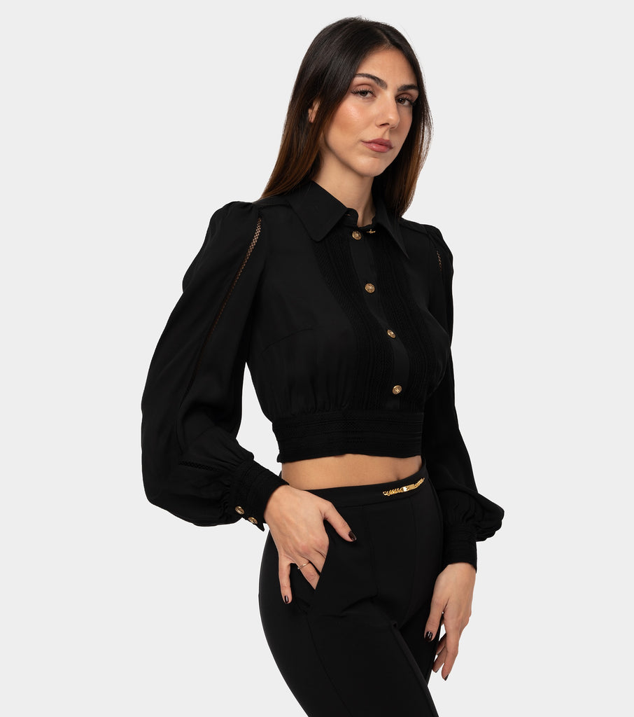 immagine-3-elisabetta-franchi-camicia-cropped-nera-camicia-donna-ca04432e2110-nero