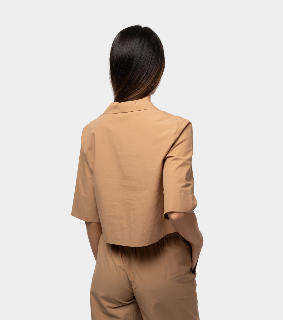 immagine-3-otto-dame-camicia-cropped-caramello-camicia-donna-dc4941-2032