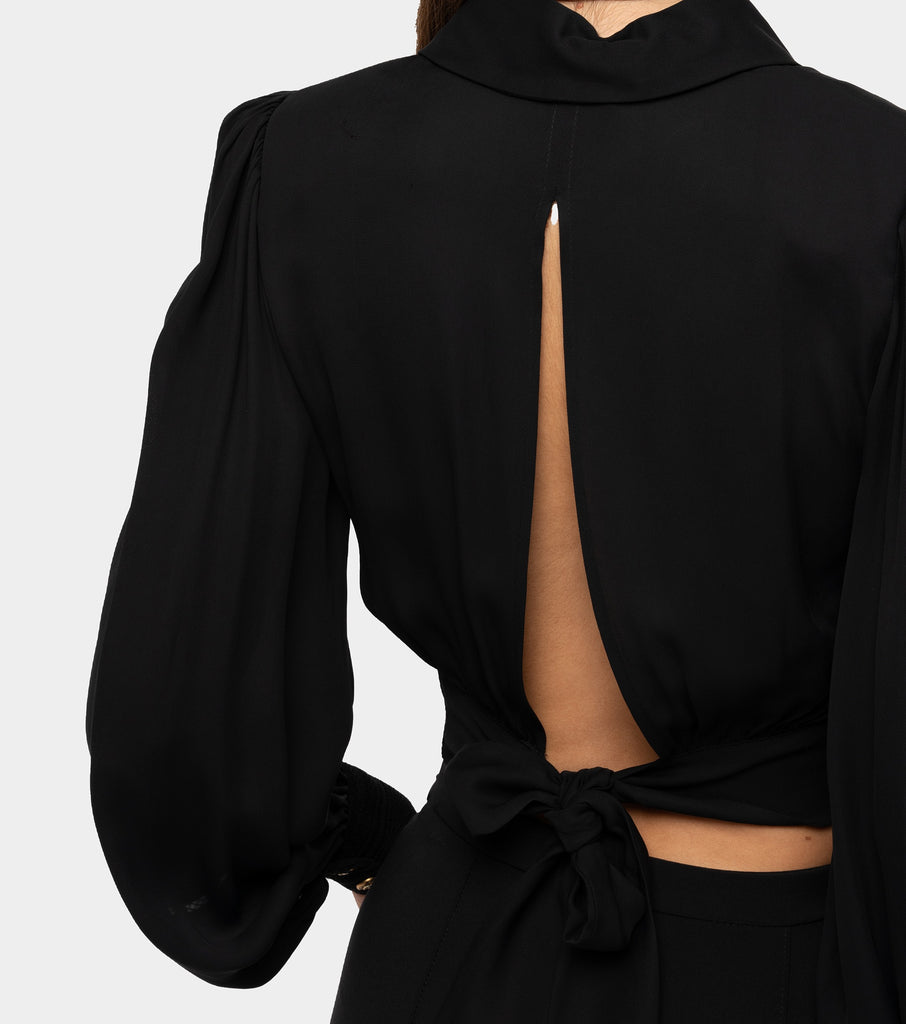 immagine-5-elisabetta-franchi-camicia-cropped-nera-camicia-donna-ca04432e2110-nero